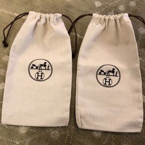 Bundle of 2 Hermes dust bags